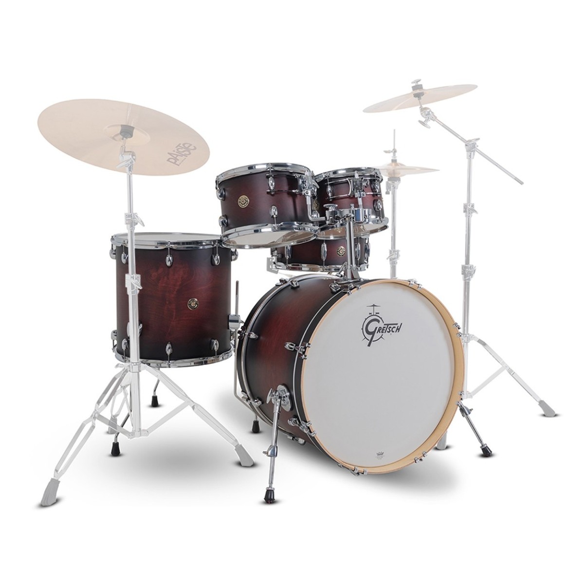 Gretsch Catalina Maple 22" USA Fusion Shell Pack Satin Deep Cherry Burst