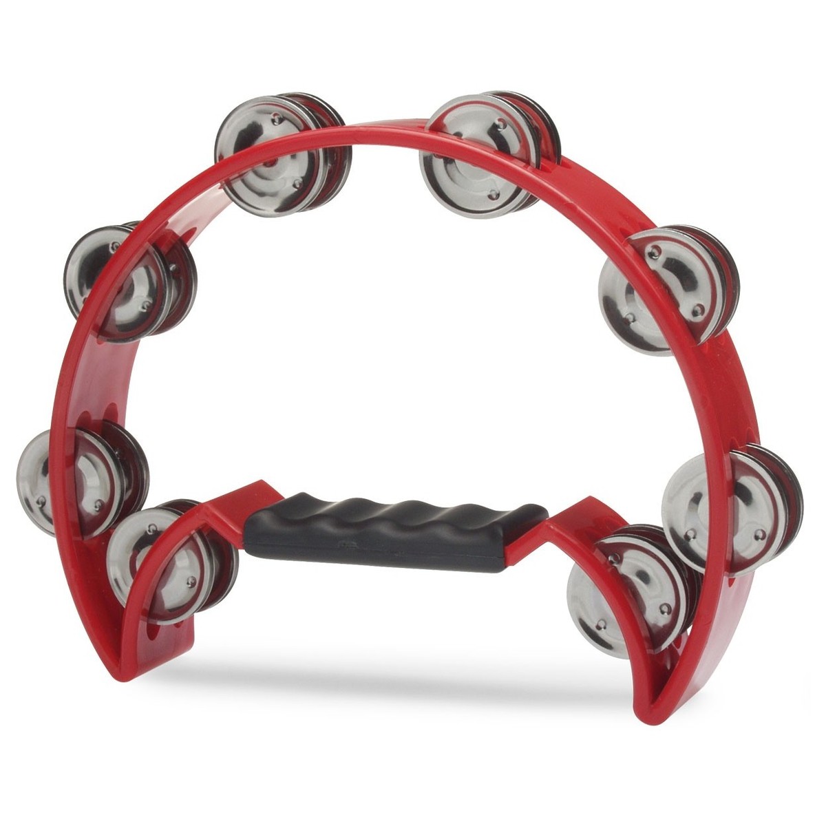 Stagg Cutaway Tambourine 16 Jingles Red