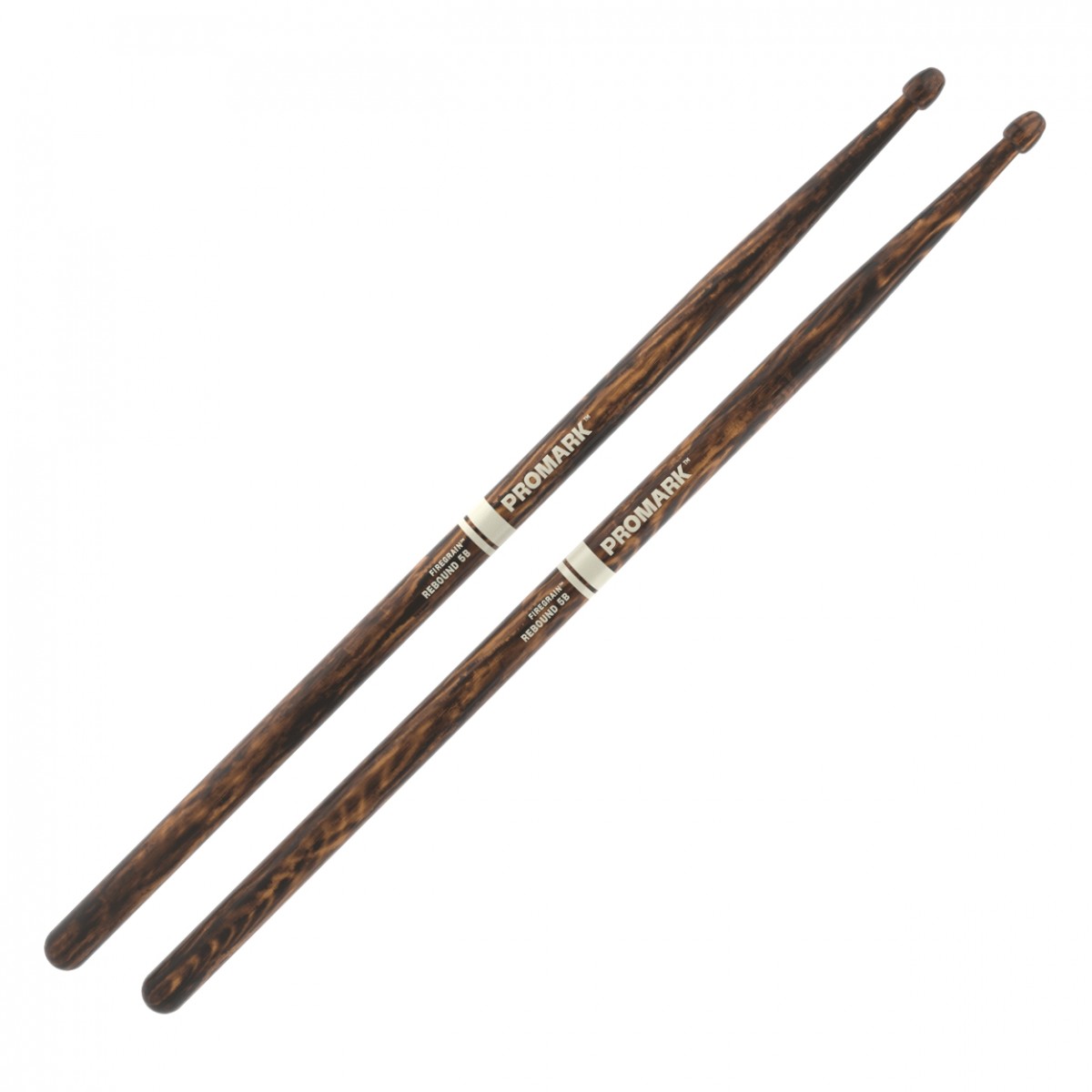Promark Rebound 5B FireGrain Hickory Drumsticks Wood Tip