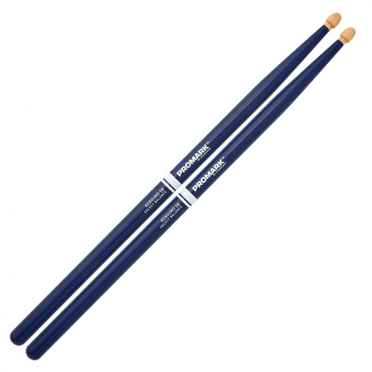 Promark Rebound 5B Blue Hickory Drumsticks Wood Tip