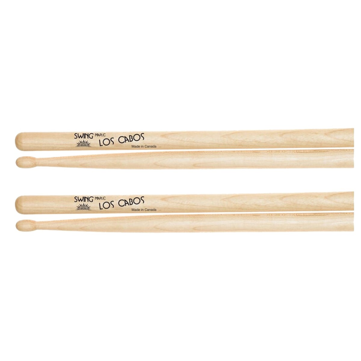 Los Cabos Swing Maple Wood Tip Drumsticks 2 Pair Pack
