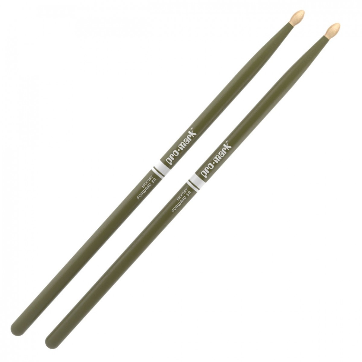 Promark Classic Forward 5A Hickory Drumsticks Green