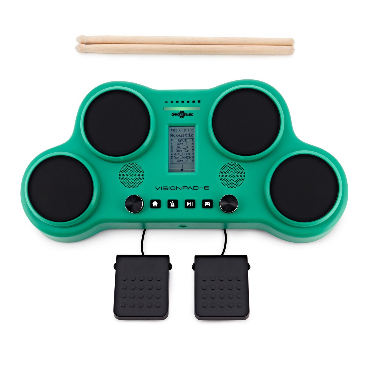 VISIONPAD-6 Electronic Drum Pad Green