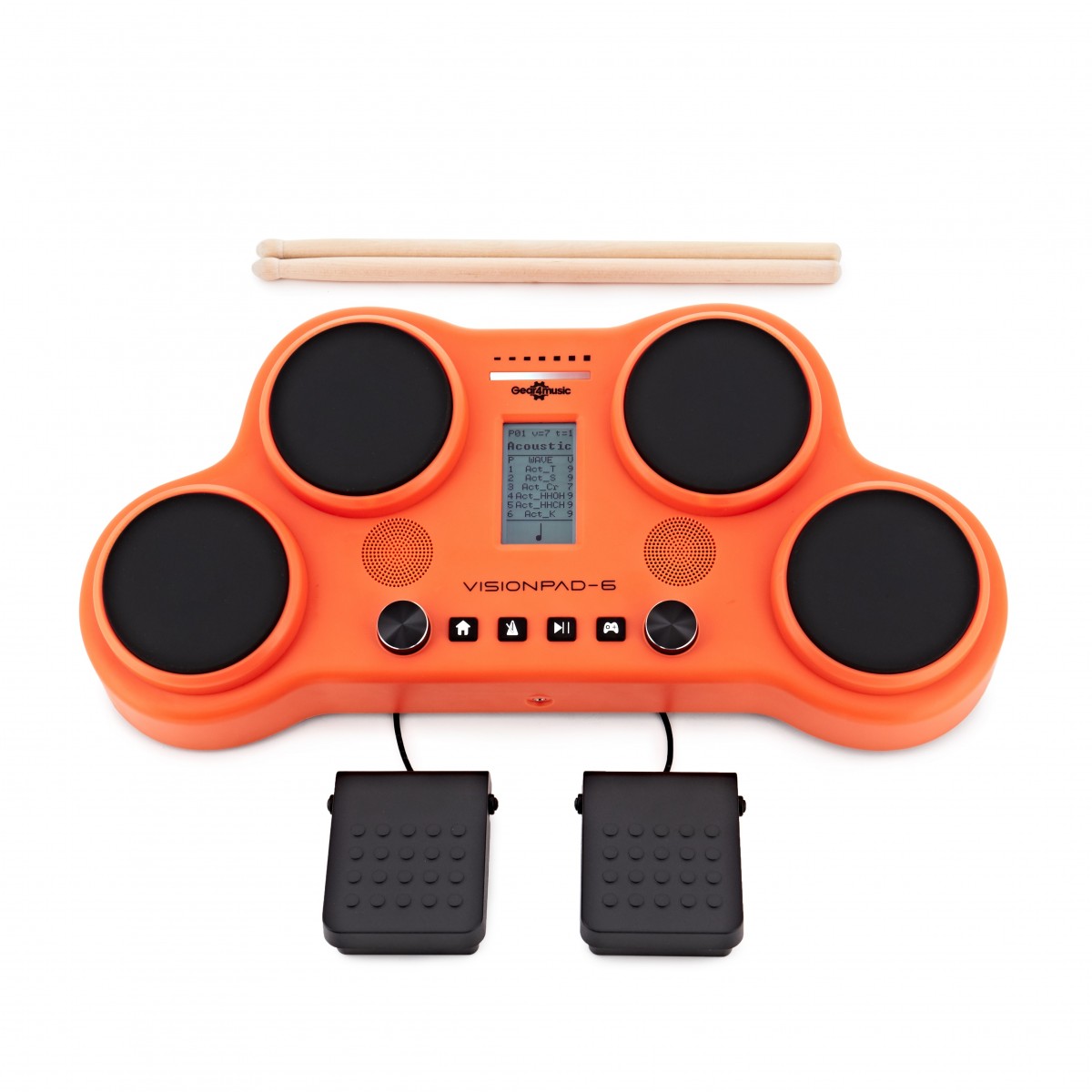 VISIONPAD-6 Electronic Drum Pad Orange