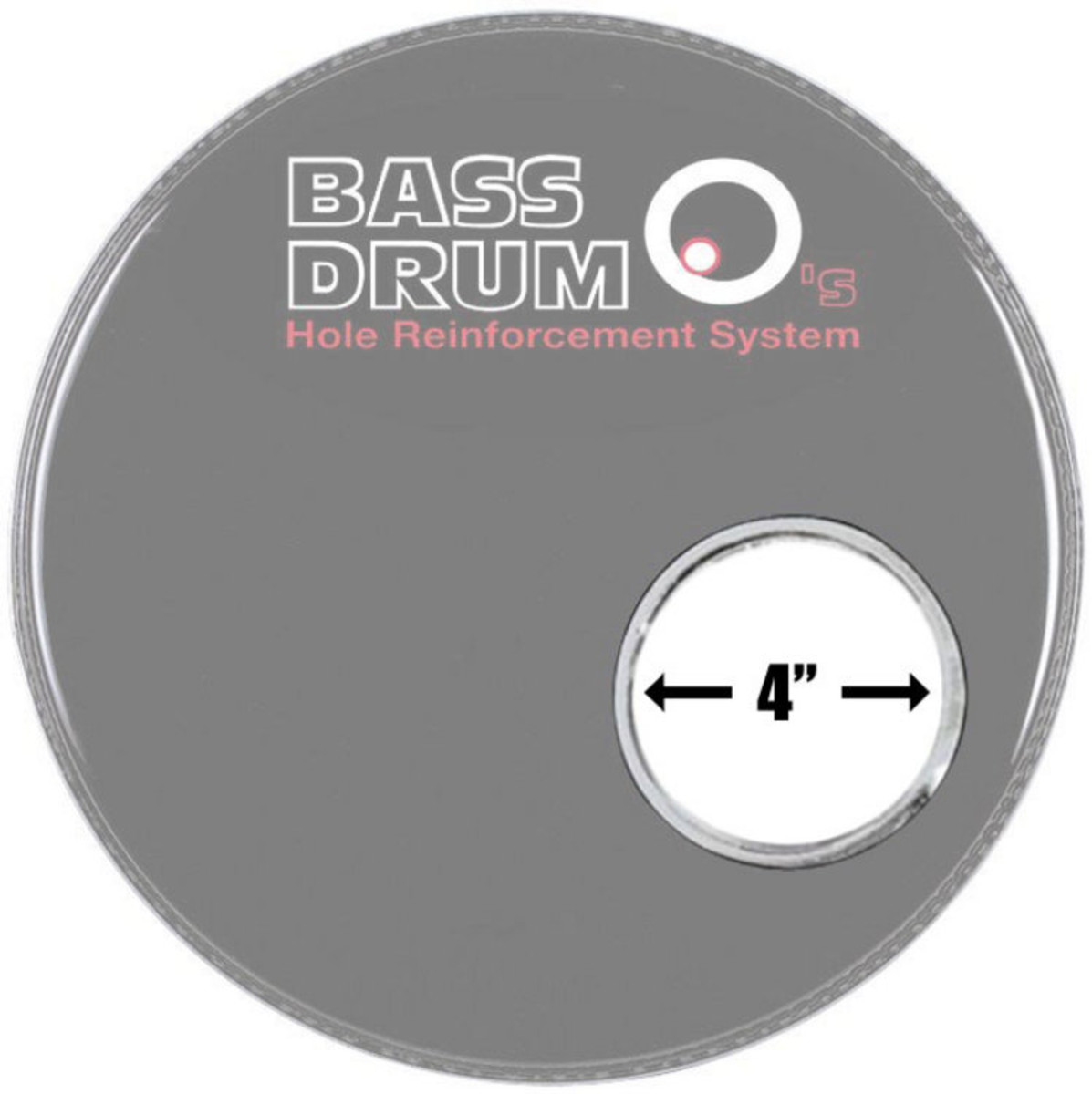 Bass Drum Os Sound Hole Ring Chrome 4