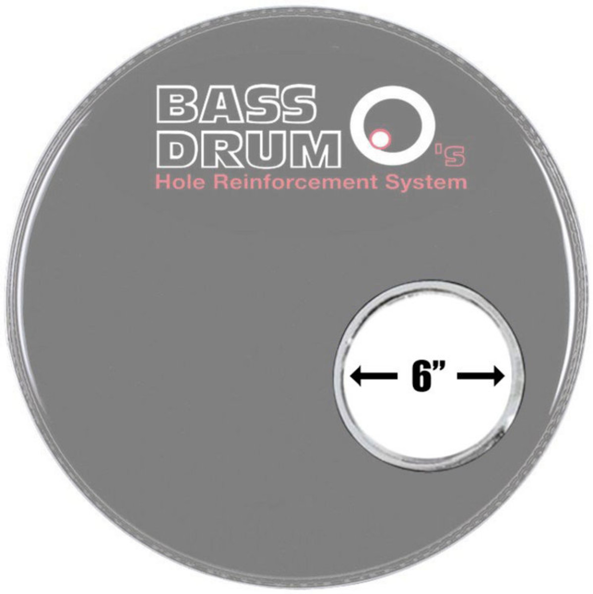 Bass Drum Os Sound Hole Ring Chrome 6