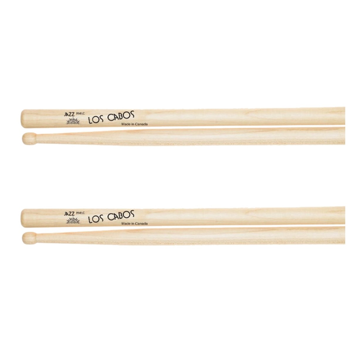 Los Cabos Jazz Maple Wood Tip Drumsticks 2 Pair Pack