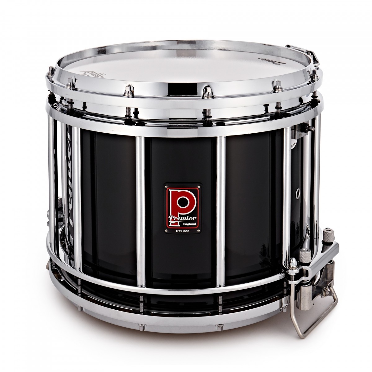 Premier Marching HTS 800 14" x 12" Snare Drum Chrome Ebony Black