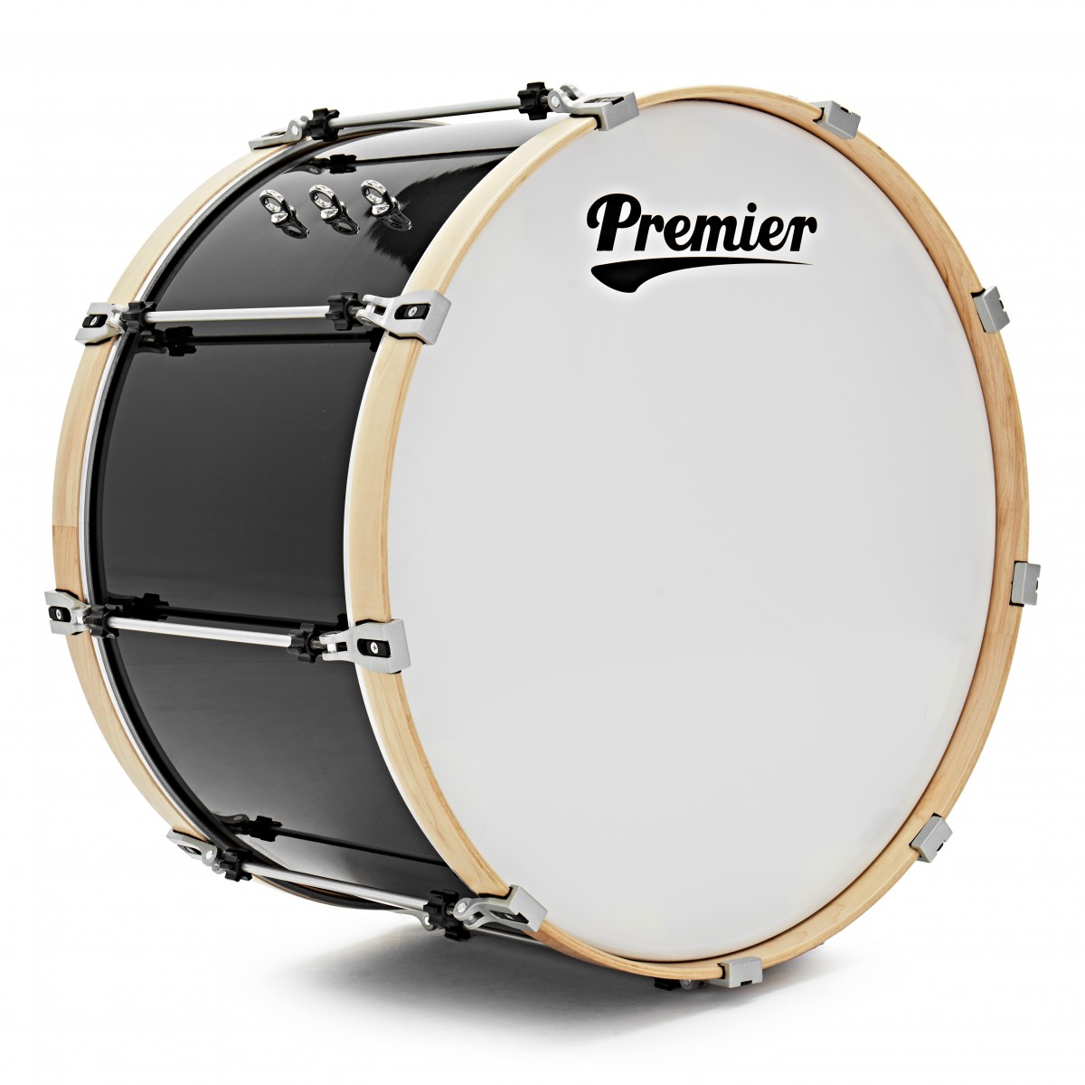 Premier Marching Professional 28” x 16” Bass Drum Ebony Black