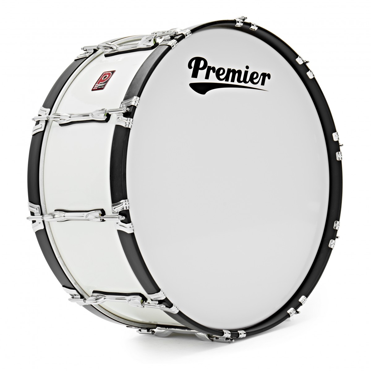 Premier Marching Traditional 26” x 10” Bass Drum Ivory White
