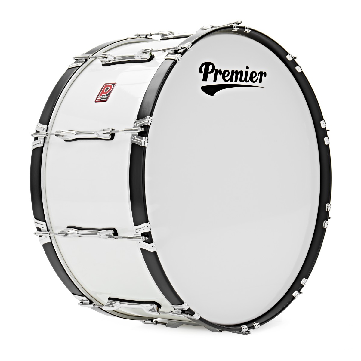 Premier Marching Traditional 28” x 12” Bass Drum Ivory White