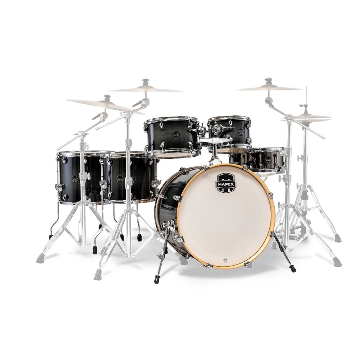 Mapex Armory 22 LA Fusion 6pc Shell Pack Black Onyx Burst