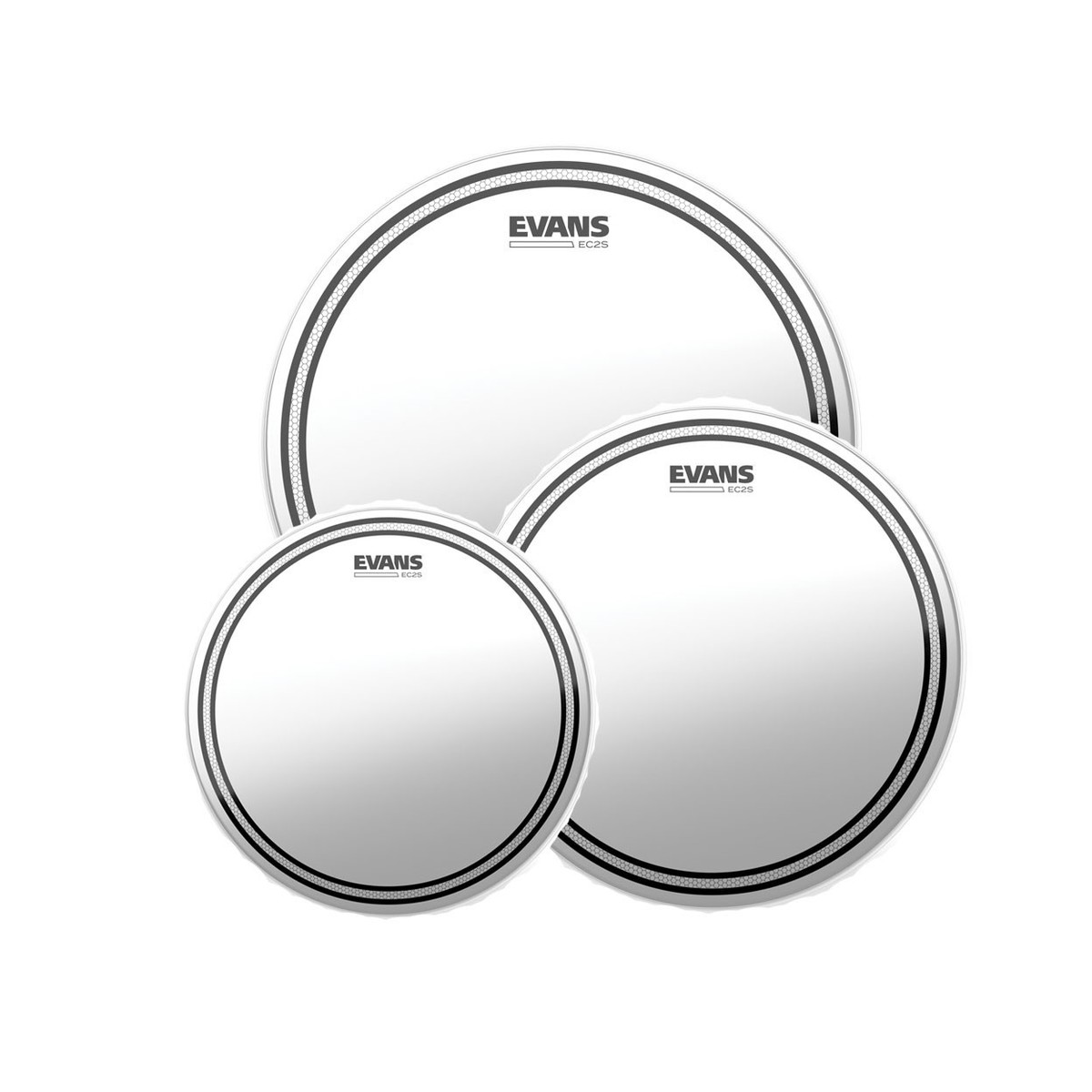 Evans EC2 Coated Fusion Tom Pack 10 12 14 Heads