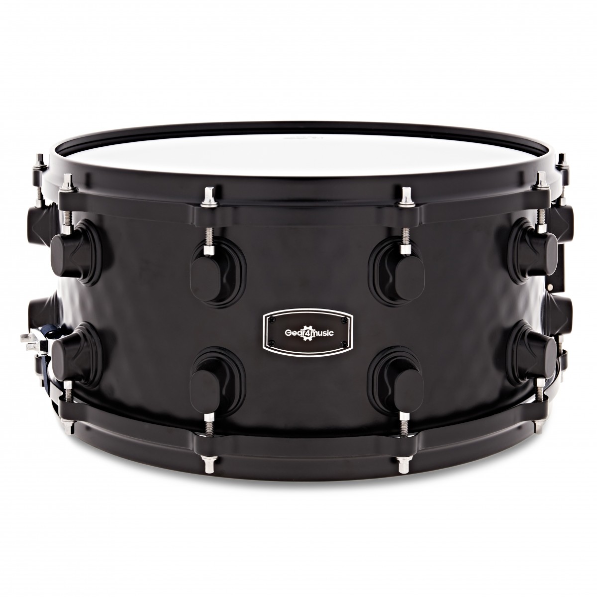 14" x 6.5" Steel Snare Black by Gear4music