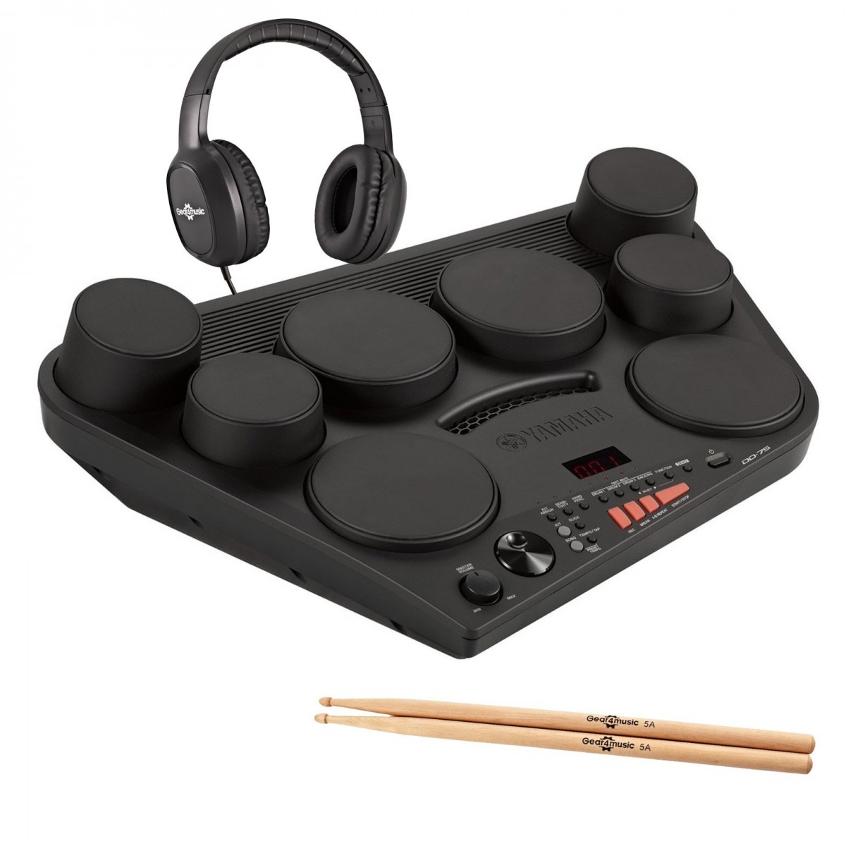 Yamaha DD-75 Electronic Drum Pad Kit w/ Headphones and Sticks