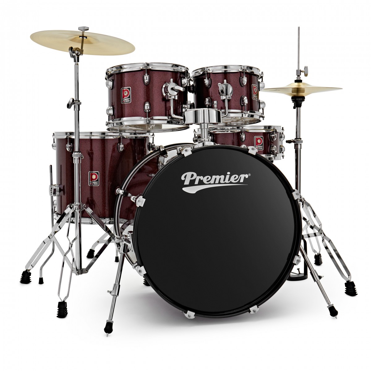 Premier Revolution 22" 5pc Drum Kit Red Sparkle
