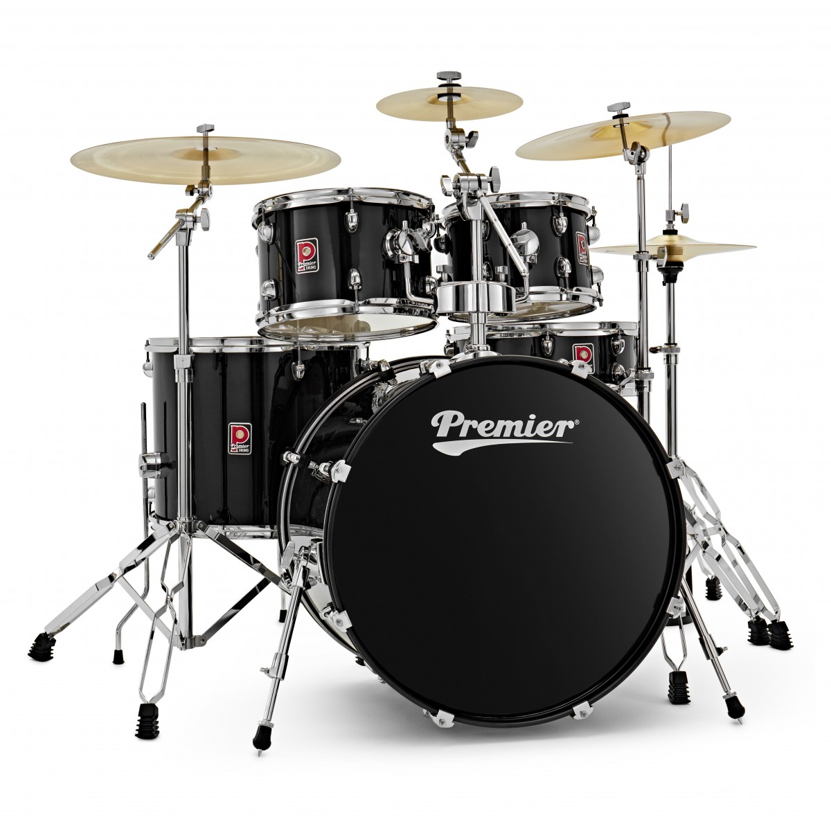 Premier Revolution 22" 5pc Drum Kit Bundle Black