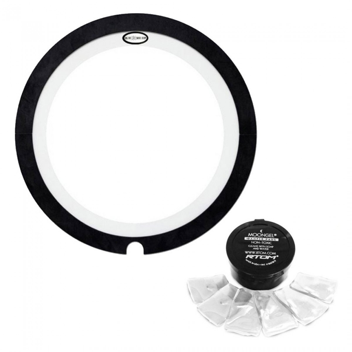 Big Fat Snare Drum Steves Donut XL 14 Dampening Pad Moongel Bundle