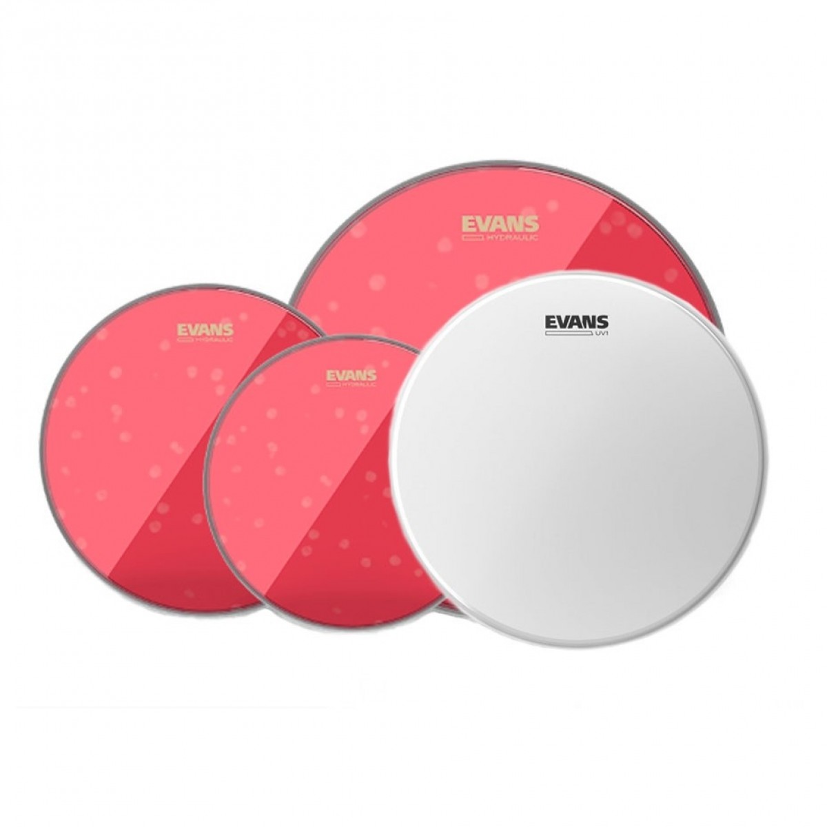 Evans Hydraulic Red Pack (12"13"16") & 14" UV1 Snare Batter