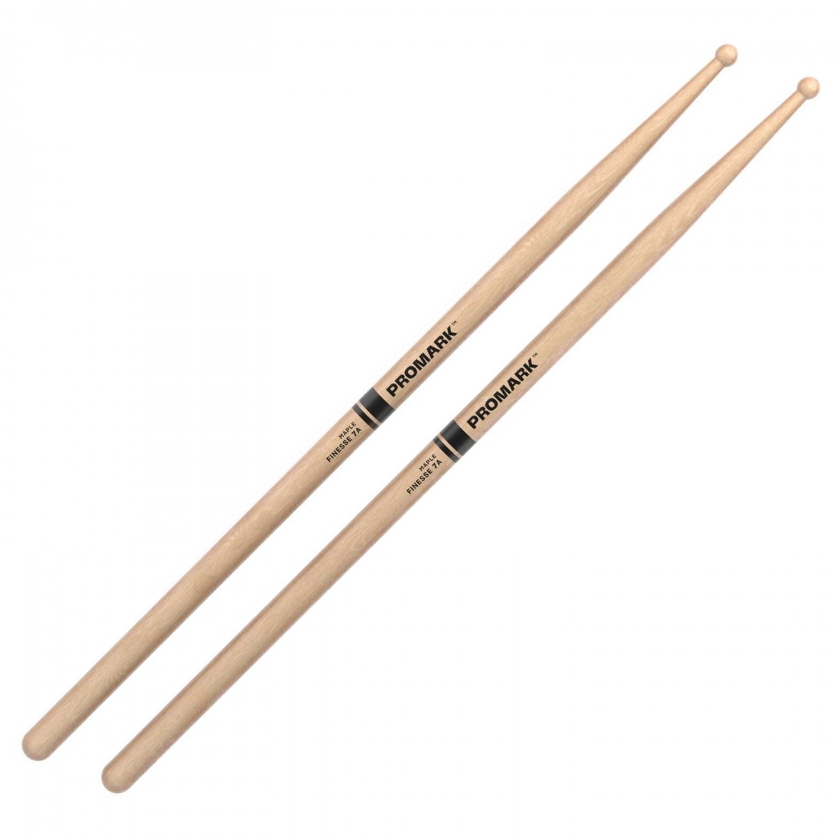 Promark Finesse 7A Maple Drumsticks Small Round Wood Tip