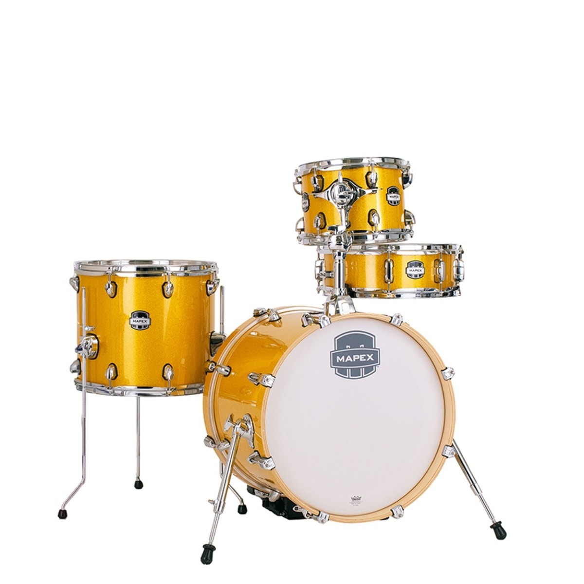 Mapex Mars Birch 18 4pc Bop Shell Pack Sunflower Sparkle