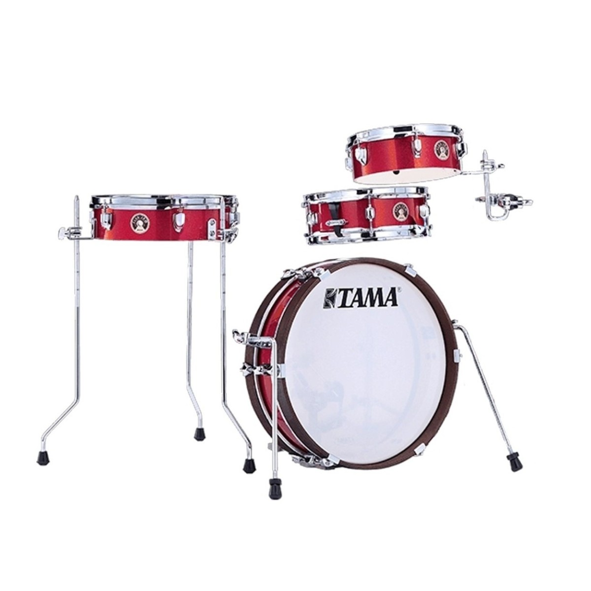 Tama Club-JAM Pancake 18" 4pc Shell Pack Burnt Red Mist