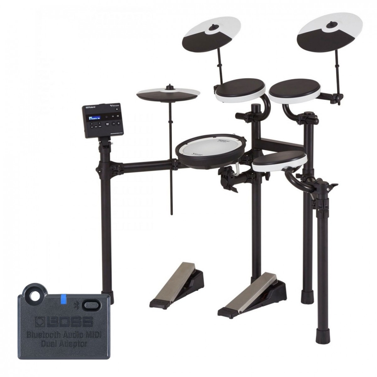 Roland TD-02KV V-Drums Electronic Drum Kit with Bluetooth Adaptor