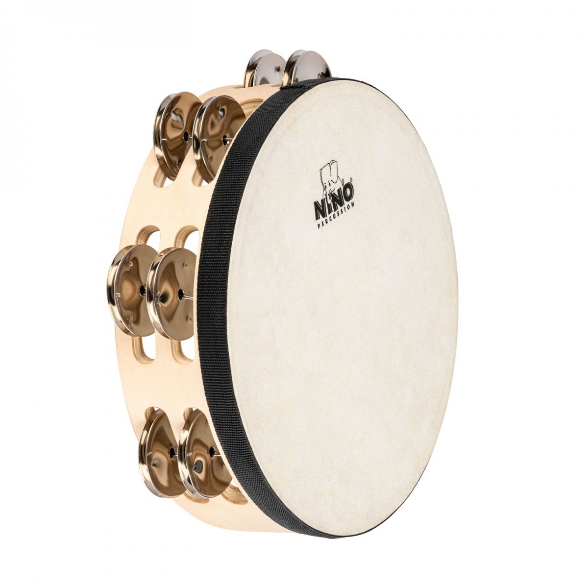 Nino by Meinl 8" Headed Wood Tambourine 2 rows