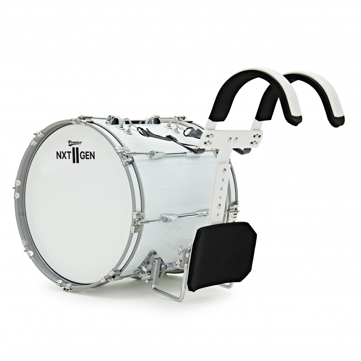 Premier NXT GEN Marching 16" x 14" Bass Drum White