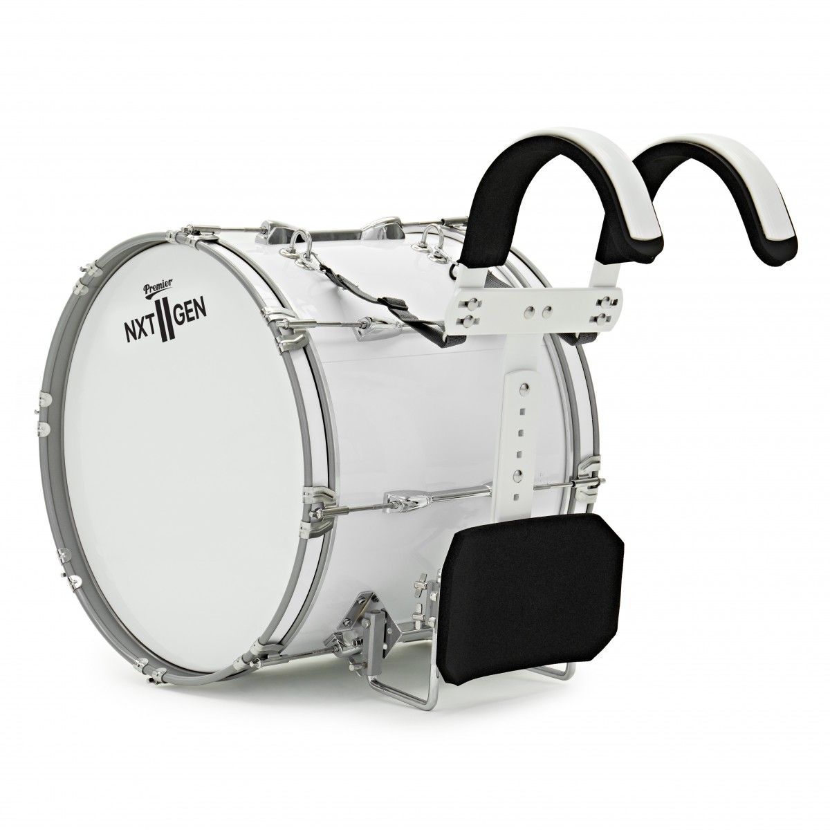 Premier NXT GEN Marching 18" x 14" Bass Drum White