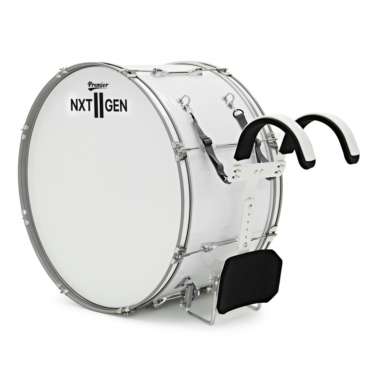Premier NXT GEN Marching 28" x 14" Bass Drum White