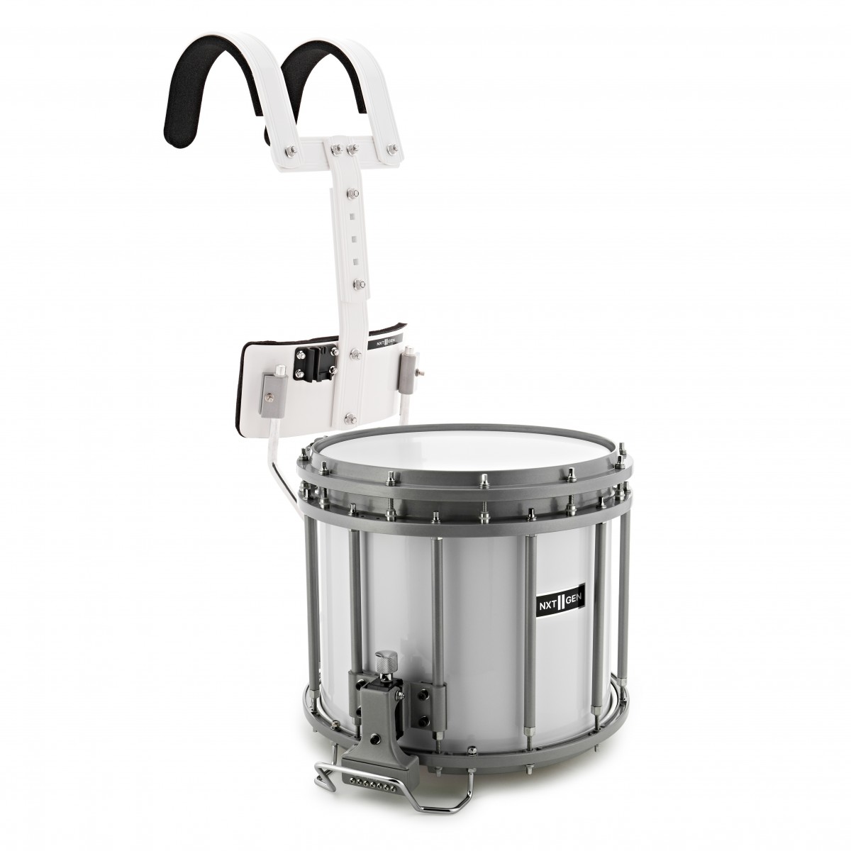 Premier NXT GEN Marching 14" x 12" Free Floating Snare Drum White