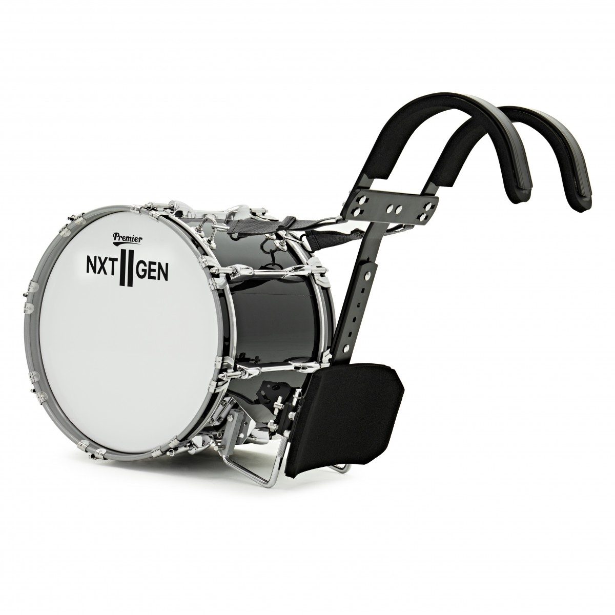 Premier NXT GEN Marching 14" x 10" Traditional Bass Drum Black