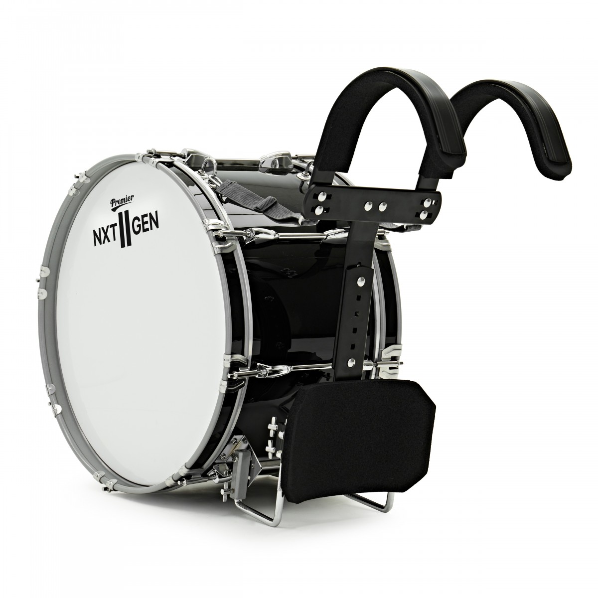 Premier NXT GEN Marching 18" x 10" Traditional Bass Drum Black