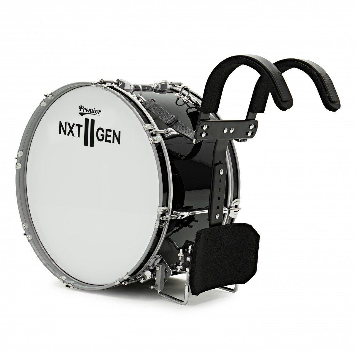 Premier NXT GEN Marching 20" x 10" Traditional Bass Drum Black