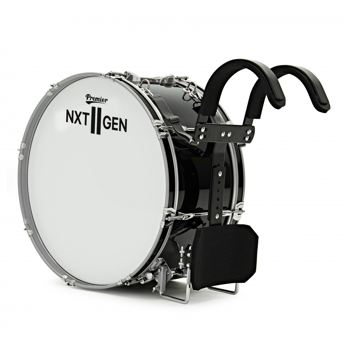 Premier NXT GEN Marching 22" x 10" Traditional Bass Drum Black