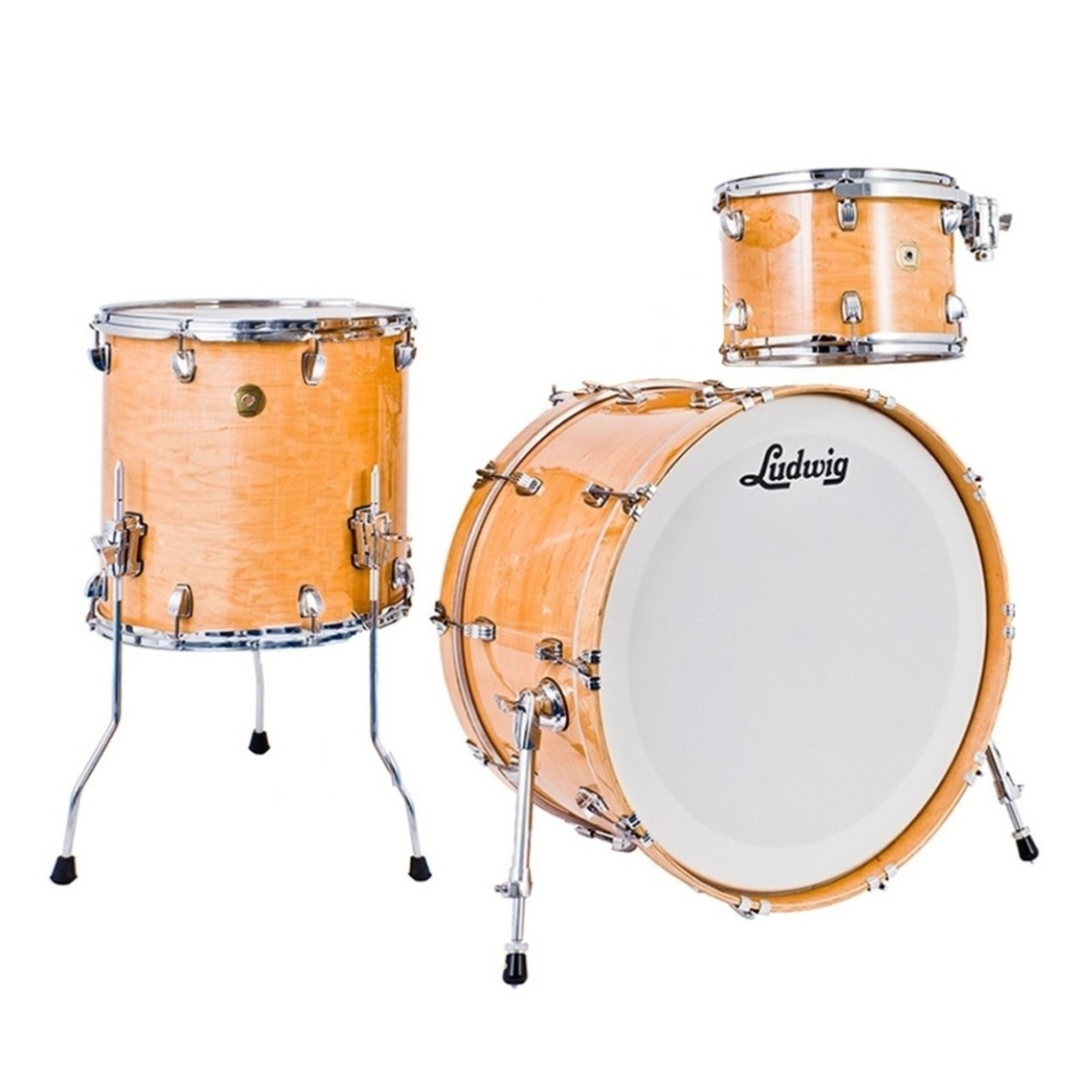 Ludwig Continental 24 3pc Shell Pack Natural Maple