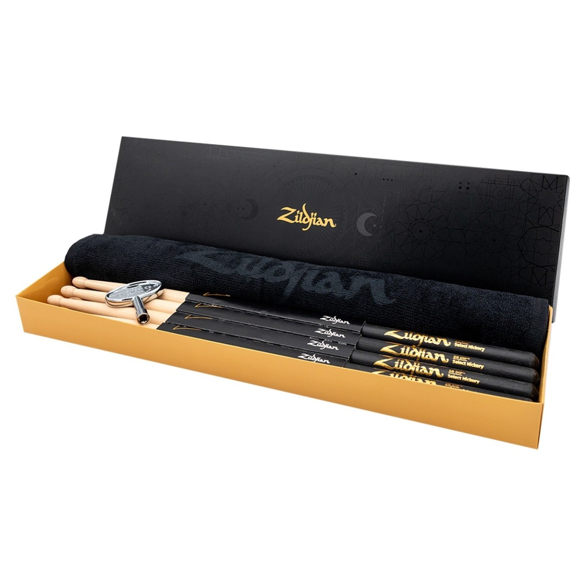 Zildjian Limited Edition 5B Dip 4pk Drumsticks With Free Towel & Drum Key