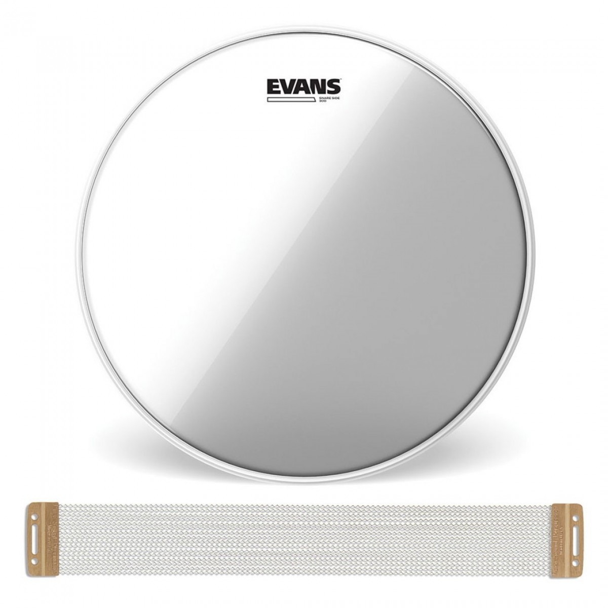 PureSound Custom Series Snare Wire 16 Strand & Evans Hazy 300 14