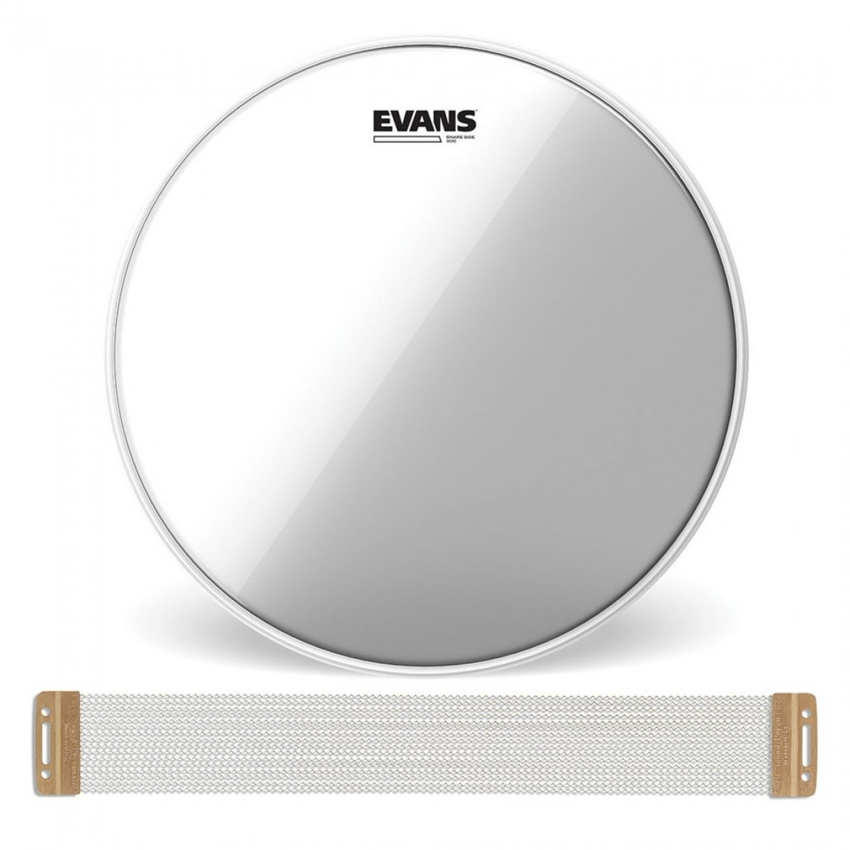 PureSound Custom Series Snare Wire 24 Strand & Evans Hazy 300 14