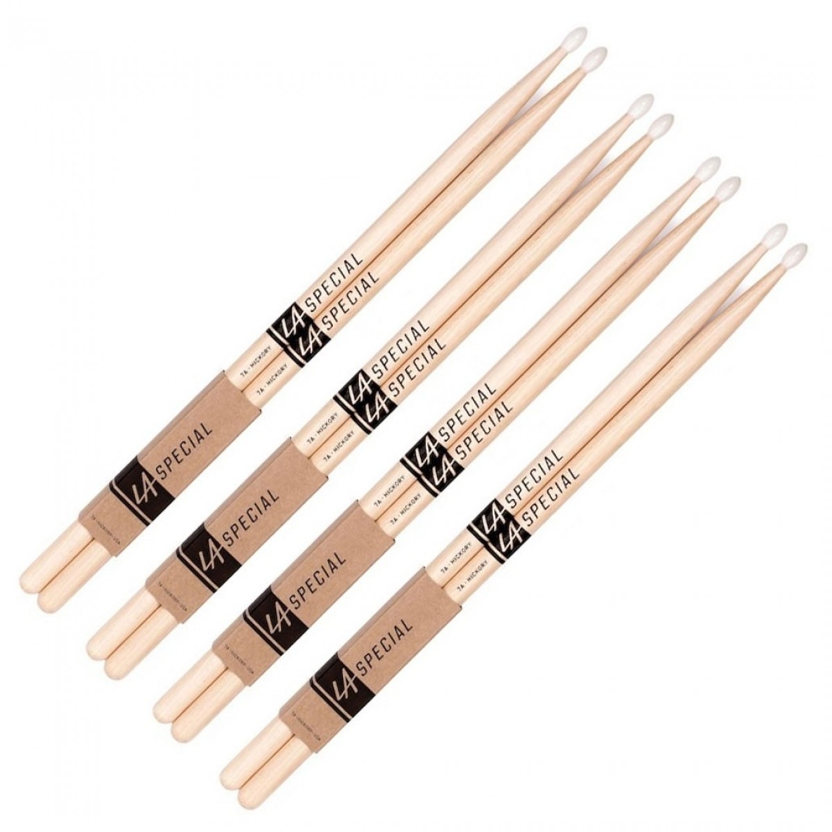 ProMark LA Special 7A Nylon Tip Drumsticks 4 Pair Value Bundle