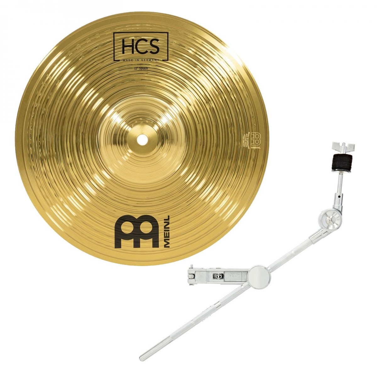 Meinl HCS 12 Splash Cymbal & Gear4music Grabber Arm