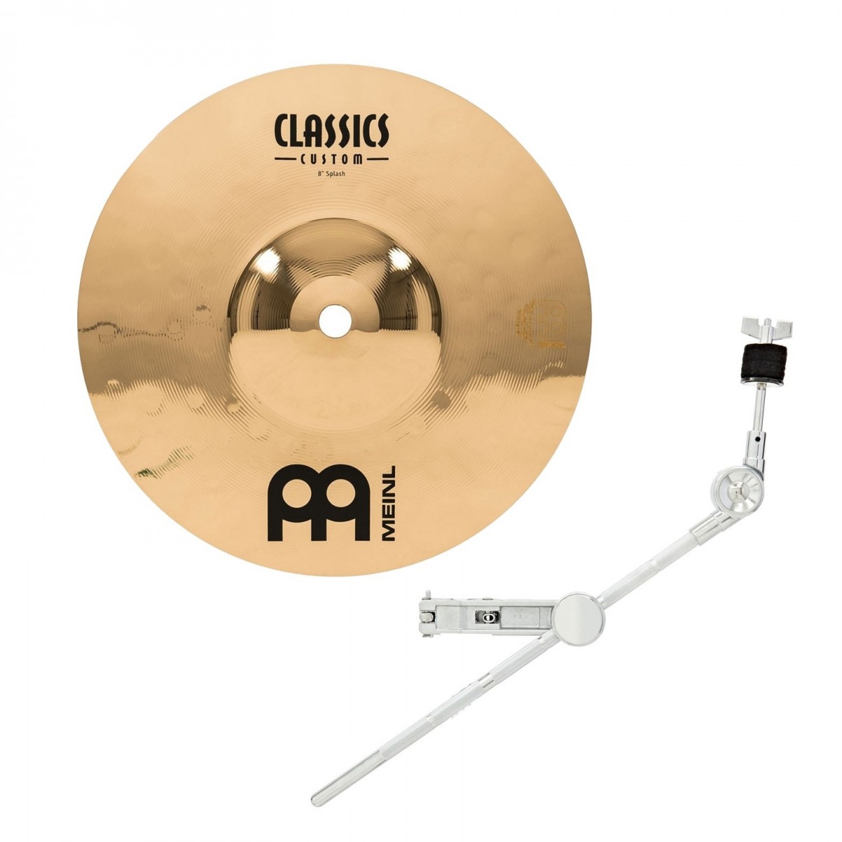 Meinl Classics Custom 8" Splash Cymbal & Gear4music Grabber Arm