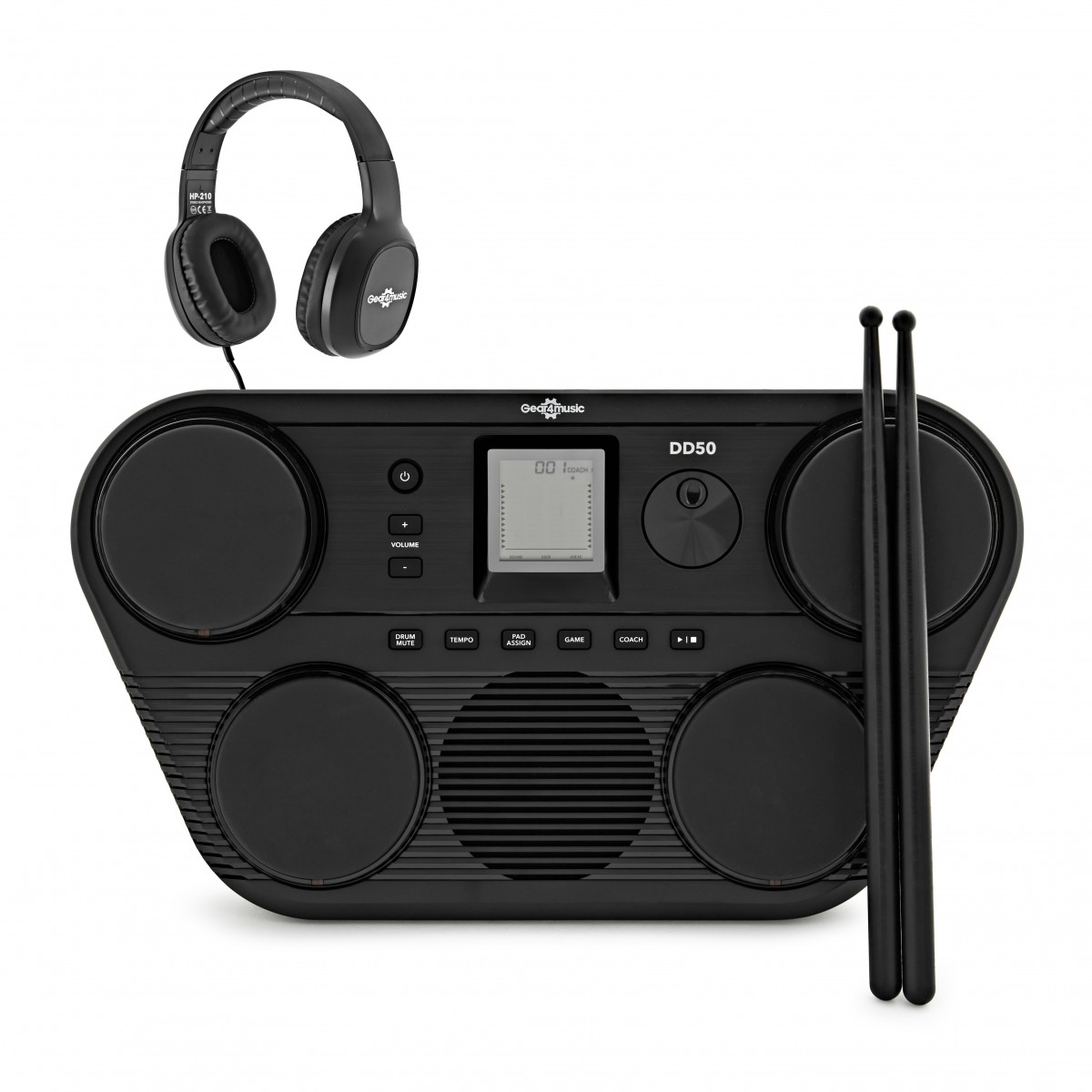 DD50 Portable Digital Drum Pad Headphone Pack by Gear4music