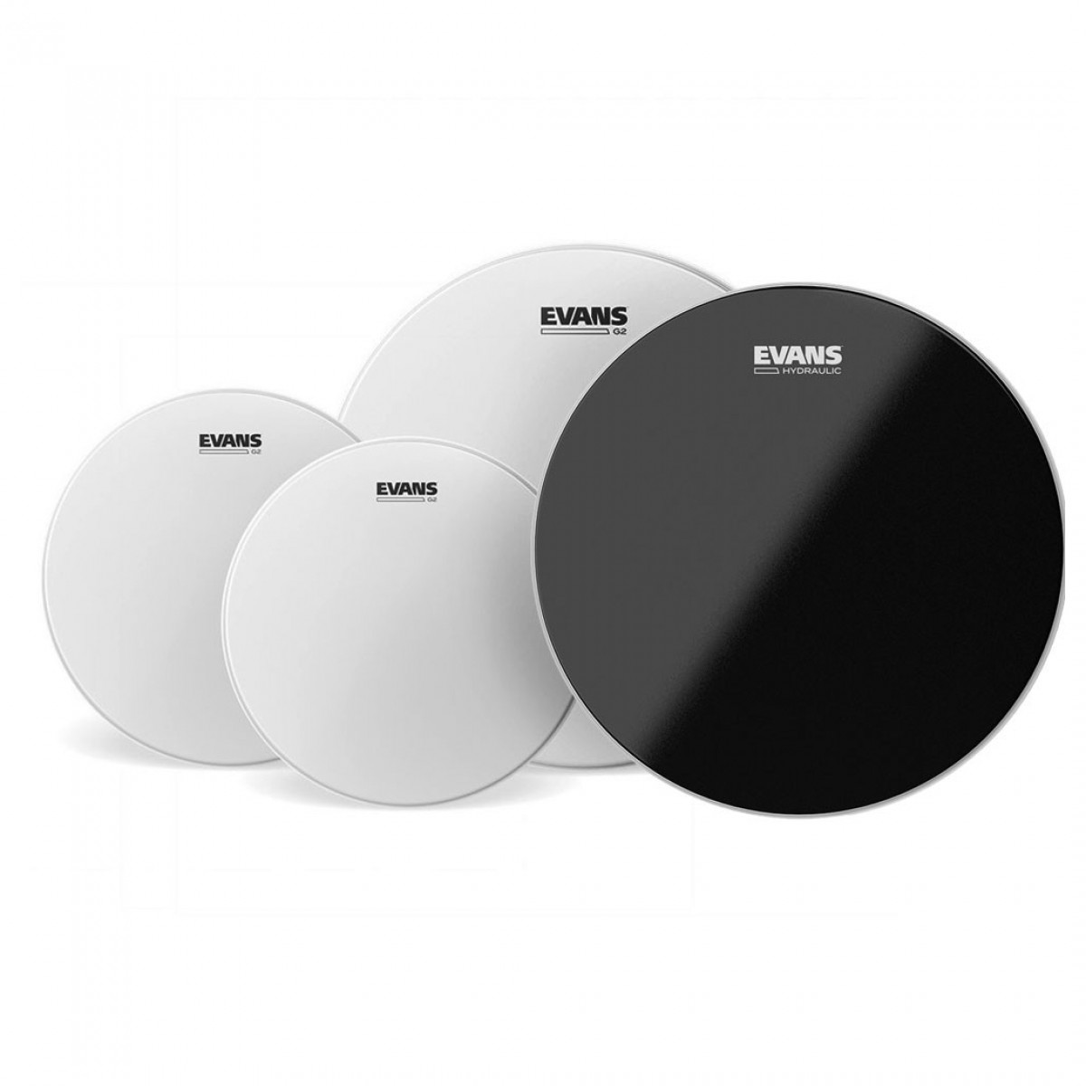 Evans G2 Coated Tom Pack 10 12 16 & Hydraulic Black Snare 14"