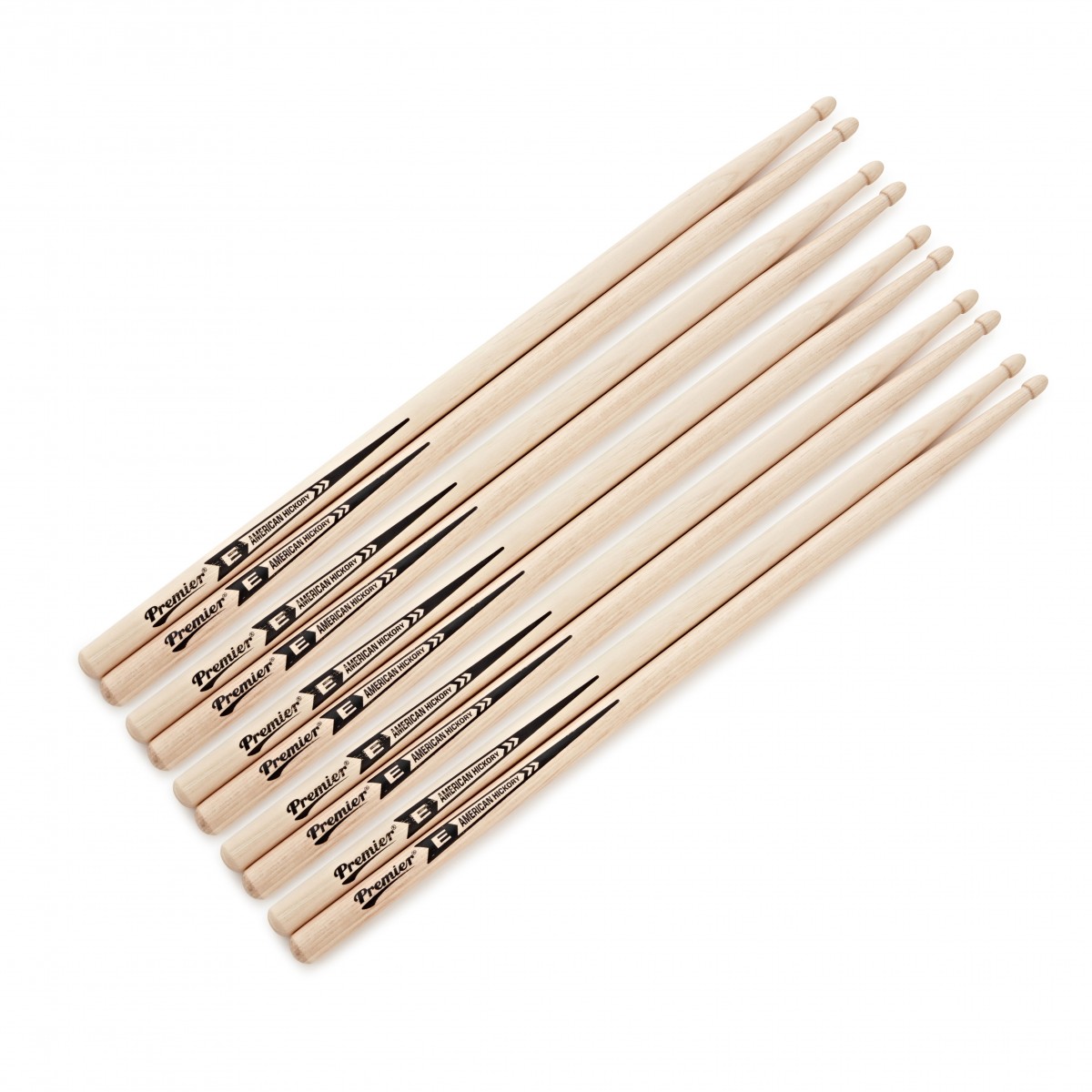 Premier E American Hickory Drumsticks 5 Pair Pack