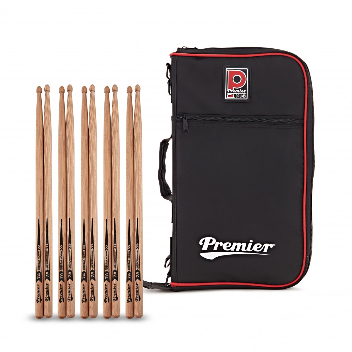 Premier Drumstick Bag and 7A Drumsticks Pack