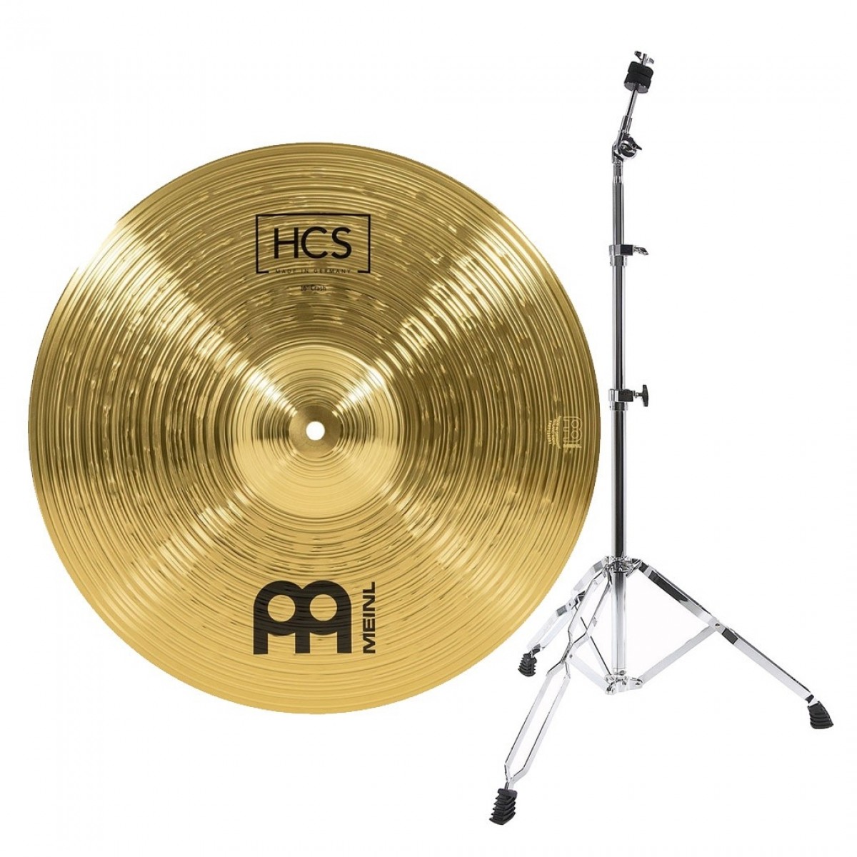 Meinl HCS 16 Crash Cymbal & Gear4music Straight Stand