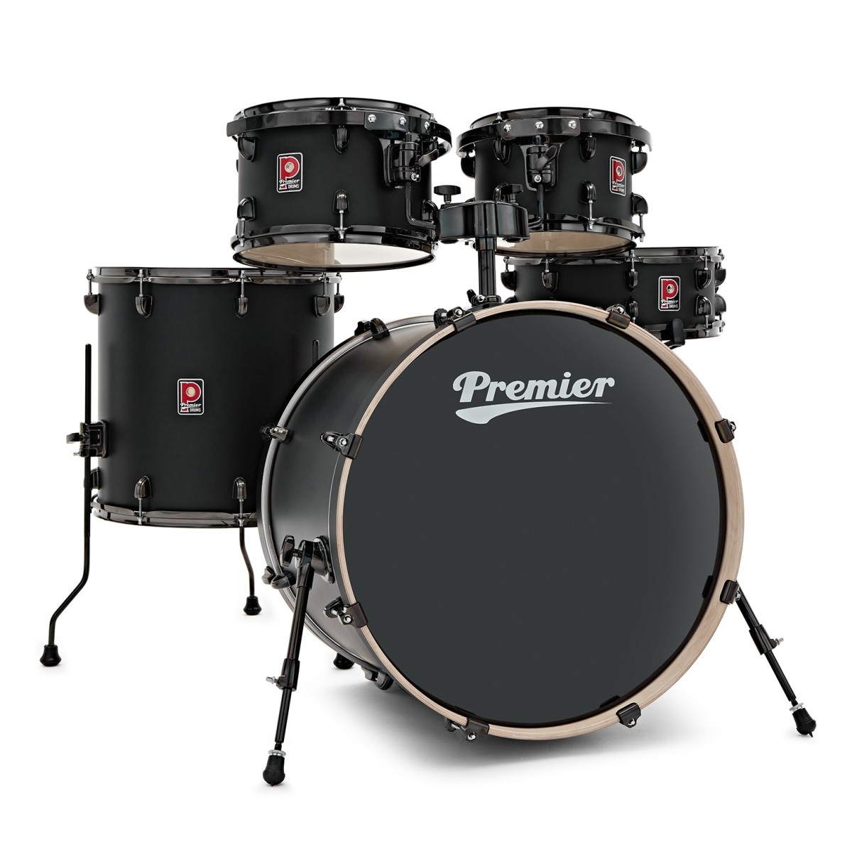 Premier Artist 22" 5pc Modern Rock Shell Pack Matte Black