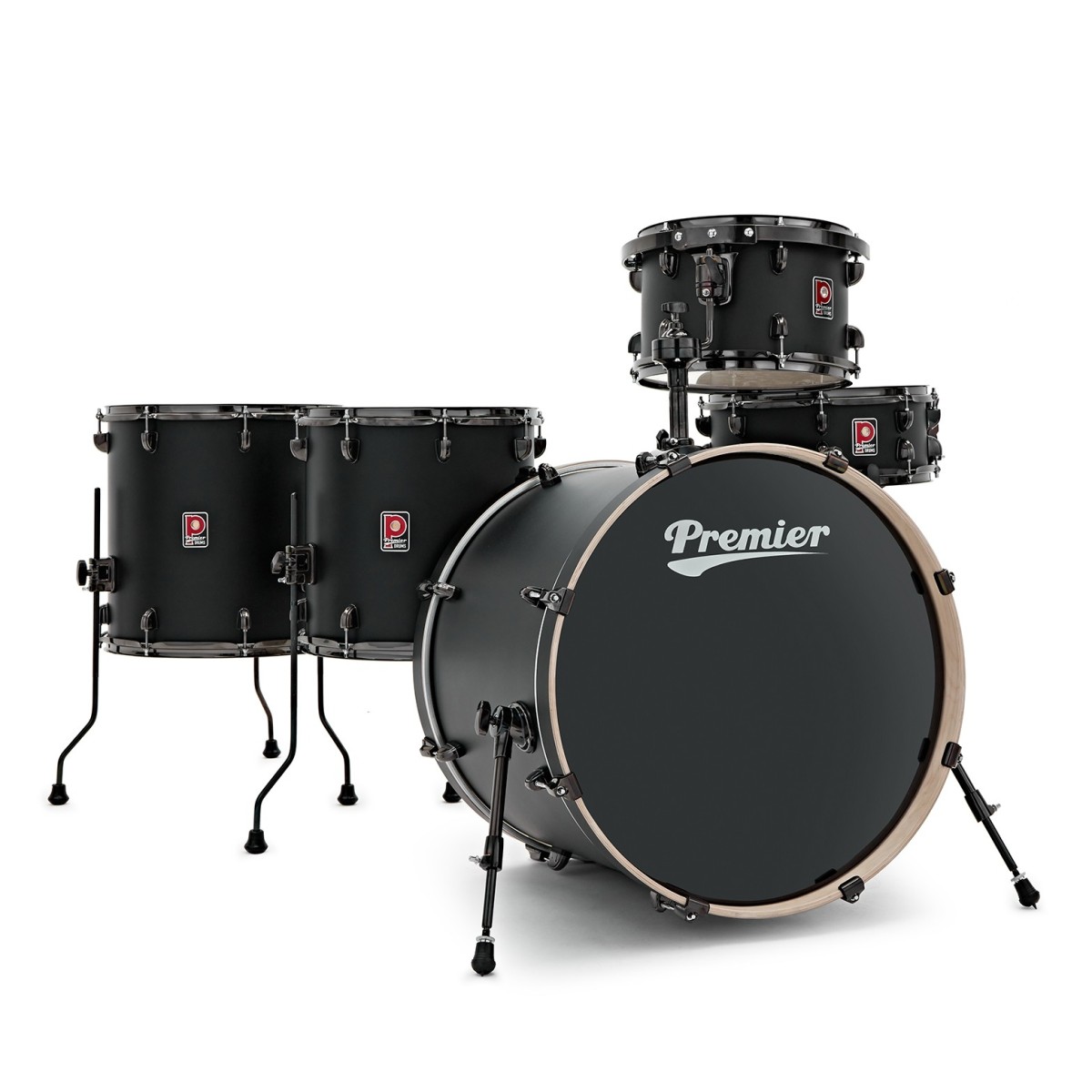 Premier Artist 22" 5pc Heavy Rock Shell Pack Matte Black